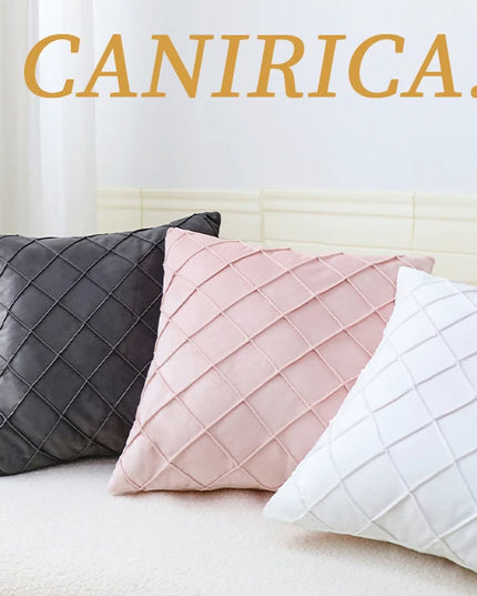 Geometric Cushion Cover Velvet Pillow  Living Room Decoration Pillows for Sofa Home Decor Polyester Blend 45x45cm Pillowcase