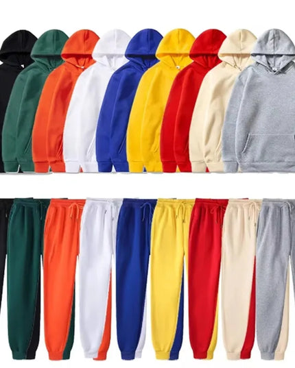 Men's Sports Suits Fashion Tracksuit Women Hoodies + Pants Two Pieces Sets Running Casual Sweatshirts Sweatpants Men's Clothing