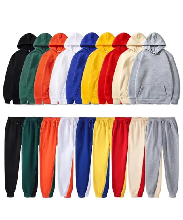 Men's Sports Suits Fashion Tracksuit Women Hoodies + Pants Two Pieces Sets Running Casual Sweatshirts Sweatpants Men's Clothing