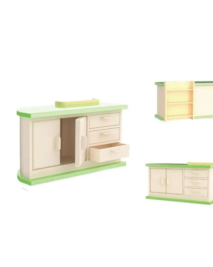 1:12 Dollhouse Miniature Furniture Accessories Sofa Floor Lamp Shelf Kettle Doll House Bedroom Kitchen Furniture Model