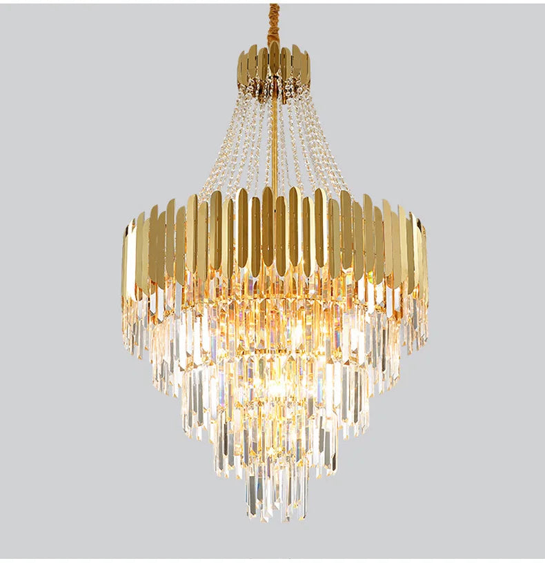 Modern Chandeliers for Living Room Chandelier Luxury Crystal Chandelier Ceiling Lights Lustre Salon Loft Pendant Lighting Lamps