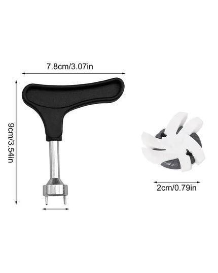 Golf Shoe Spikes Replacements 12 Pieces Footwears Anti Slip Golf Cleat Quick Twist Golf Spikes Golf Cleats Portable Wrench Screw