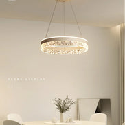 Modern LED Chandelier For Living Room Dining Room Bedroom Study Ring Ceiling Pendant Lamp Lustre Room Decorative Lighting Lamp