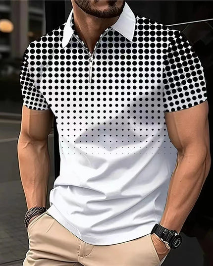 Men's Polo Shirts Golf Shirt Button Up Breathable Quick Dry Moisture Wicking Short Sleeve Mans Clothes Summer Tennis Sportswear