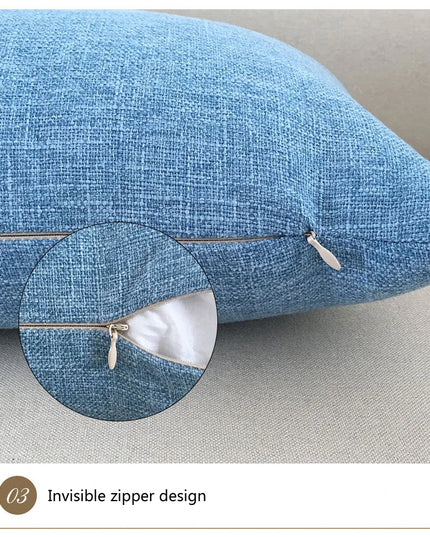 Solid Sofa Cushion Cover 30X50/40X4045X45/40X60/50X50/55X55/60X60 Cozy Linen Home Office Throw Pillow Cover Case