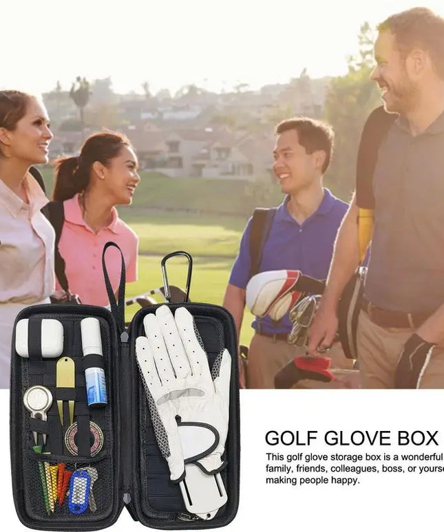 Protective Golf Accessories Case Bag Portable Golf Gloves Holder Large Capacity Golf Gloves Organizer Golf Caddy Organizer For