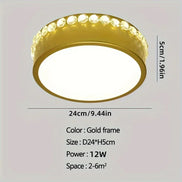 Modern Led Chandelier 12w Small Round Ceiling  Lamp For Living Room Dining  Kitchen Corridor Aisle Star  Lights