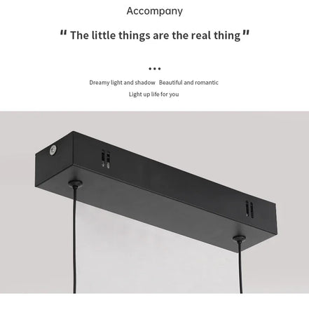 Modern LED Chandelier Featuring Minimalist Linear Panel Design 80/100cm Textured Pendant Light For Dining Rooms Bedrooms  Studie