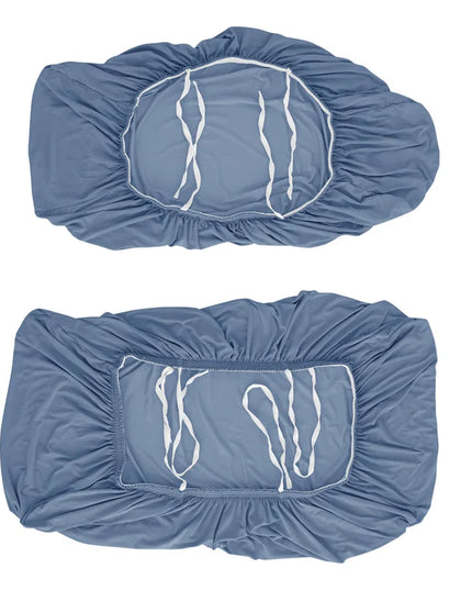 2pcs/set Jacquard RV Dinette Cushions Covers Stretch Camper Sofa Seat Covers Adjustable Dining Seat Covers Bench Backrest Decor