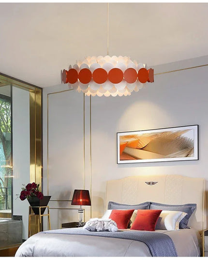 Modern Creative Dining Room Chandelier LED Colorful Hanging Light Bedroom Home Indoor Minimalist Living Room Pendant Lights