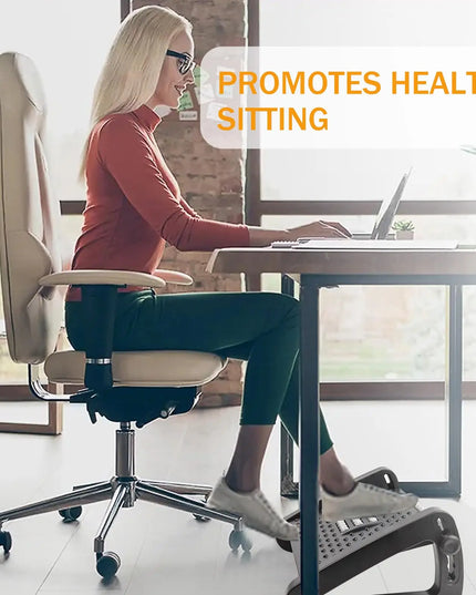 Foot Rest for Under Desk Adjustable Foot Rest Ergonomic Foot Stool Massage for Pressure Relief Portable Footstool Leg Rest Desk