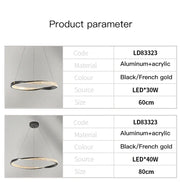 Modern Light Luxury Villa LED Chandelier Italian Art Living Room Hotel Restaurant Kitchen Home Decoration Lighting Fixtures