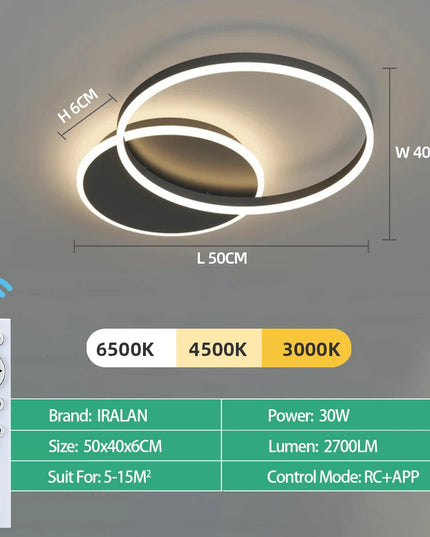 Modern LED Ceiling Chandelier Lighting For Home Living Study Room Bedroom Dimmable Ceiling lamp Indoor Lighting decoration Lamps