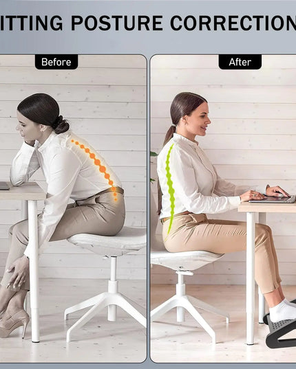 Foot Rest for Under Desk Adjustable Foot Rest Ergonomic Foot Stool Massage for Pressure Relief Portable Footstool Leg Rest Desk
