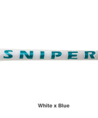 1Pc White blue