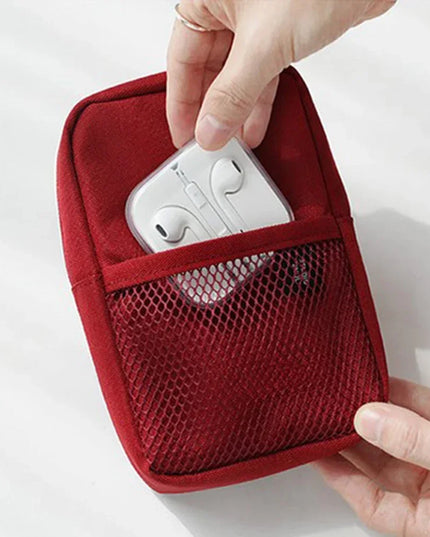 Portable Travel Gadget Organizer Bag Digital Cable Bag Electronics Accessories Storage Carrying Case Pouch for USB Power Bank