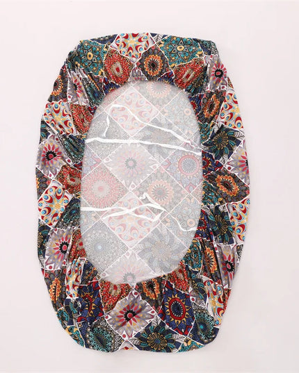 2pcs/set Flowers Printed RV Dinette Cushions Covers Elastic Spandex Sofa Cover Outdoor Camper Car Bench Protector Cover Home