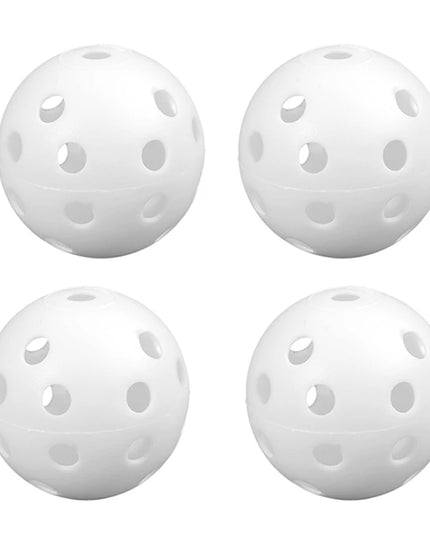 12Pcs Practice Golf Balls Hollow Plastic Golf Training Balls Colored Airflow Golf Balls Swing Practice Driving Range PE Toy Ball