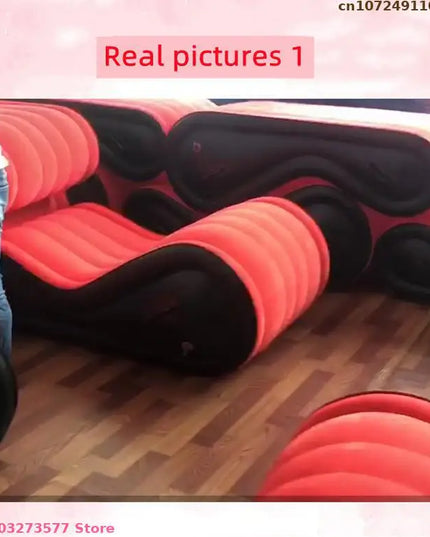 Modern Inflatable Sofa Bed for Travel And Camping - Folding Outdoor Garden Furniture Comfortable Living Room Decor