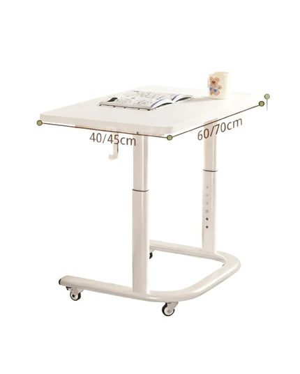 Height-adjustable Stone Study Desk Simple Movable Bedside Sofa Side Table for Balcony Bedroom Small Apartment