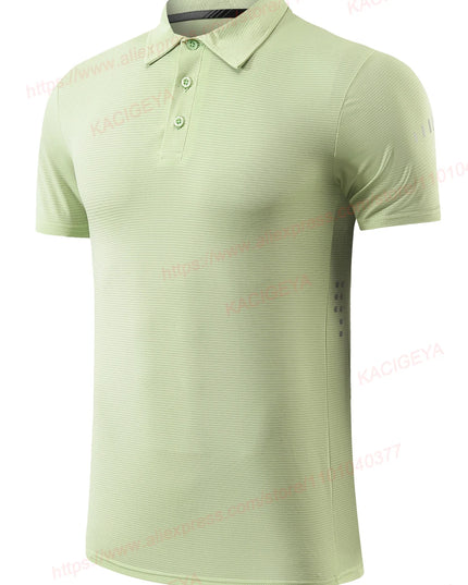 Golf Lapel Sport Short Sleeve Outdoor Trainning Reflective Running Breathable Tee Solid Quality Tennis Gym Fashion Jerseys