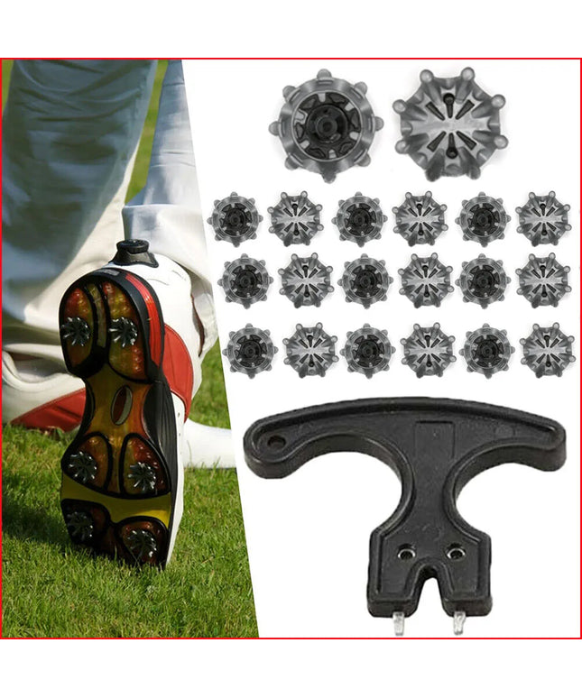 20pcs Golf Shoes Spikes Fast Twist Studs Cleats for Footjoy Golf Shoes