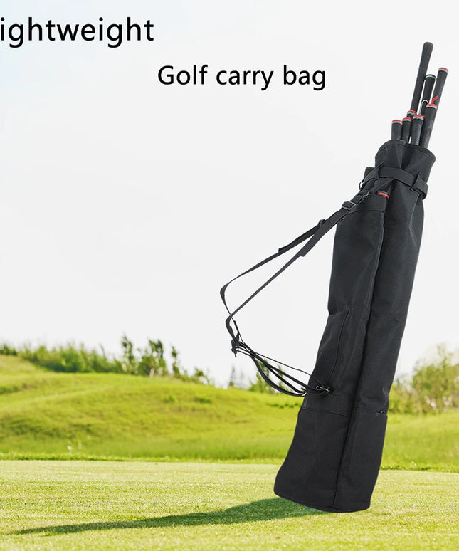 Lightweight Golf Carry Bag with Adjustable Shoulder Strap - Holds 8-10 Clubs, Foldable Portable Golf Bag with Multiple Compartme