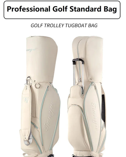 TTYGJ Golf Bag Lightweight Waterproof Stand Package with Wheel Men Women High Capacity Golf Cart Club Standard Bags
