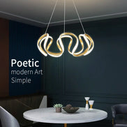 Modern Stylish Lustre LED Chandelier Art Design Pendant Light Living Kitchen Ceiling Lamps Home Room Decoration Lighting Fixture