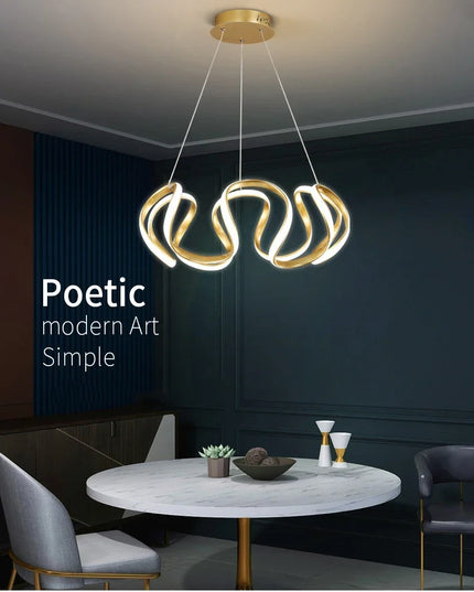 Modern Stylish Lustre LED Chandelier Art Design Pendant Light Living Kitchen Ceiling Lamps Home Room Decoration Lighting Fixture