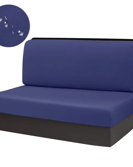 2pcs/set Jacquard RV Dinette Cushions Covers Stretch Camper Sofa Seat Covers Adjustable Dining Seat Covers Bench Backrest Decor