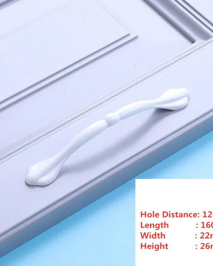 Handles Drawer Cabinet Furniture Kitchen Handles for Cabinet Knob Door Drawer Furniture Kitchen Knob Simplicity Fuji White
