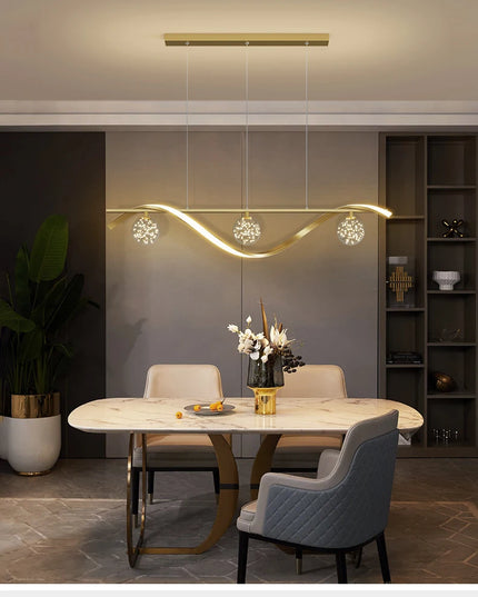 Modern LED Chandelier for Living Room Dining Room Glass Ball Kitchen Lamp Home Decor Lighting Novelty Nordic LED Hanging Lights