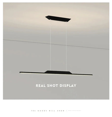 Modern LED Chandelier for Dining Room Kitchen Bar Living Bedroom Ceiling Pendant Lamp Black Simple Design Chandelier Light