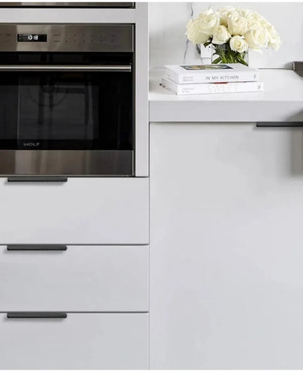 Hidden Handles for Furniture Kitchen Cabinet Handles Minimalist Wardrobe Cupboard Drawer Knobs Aluminum Alloy Furniture Handles