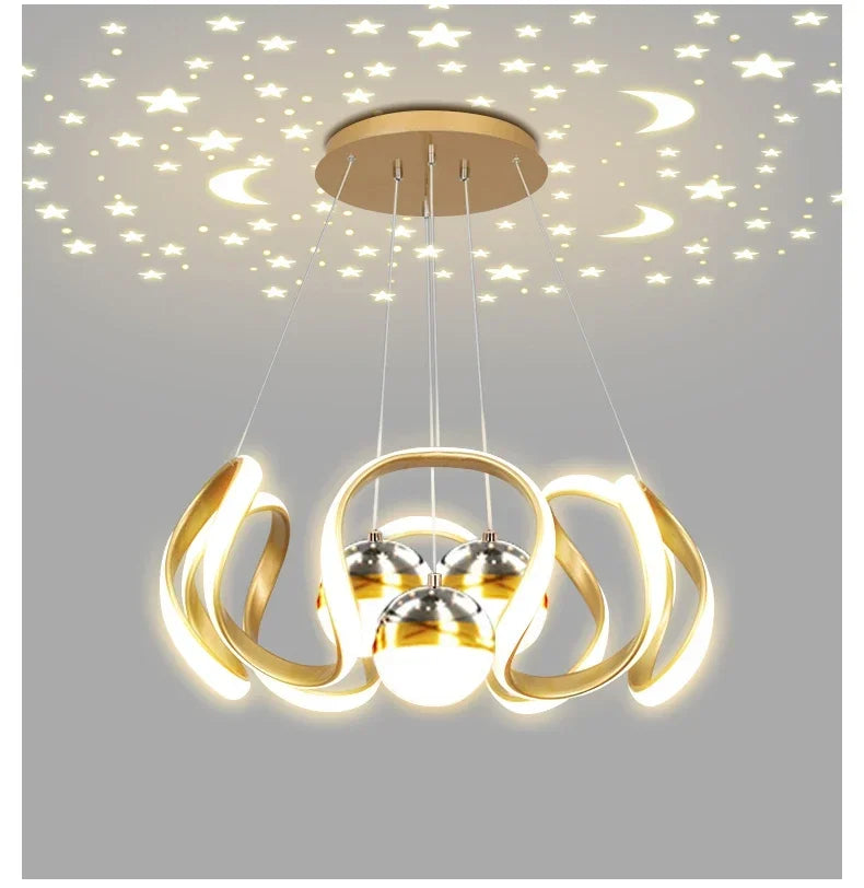 Modern Stylish Lustre LED Chandelier Art Design Pendant Light Living Kitchen Ceiling Lamps Home Room Decoration Lighting Fixture
