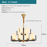 Modern Modern Led Chandelier Nordic Living Room Lamp Retro Simple Dining Room Decoration Iron Art LED Hanging Lamps Pendant Ligh