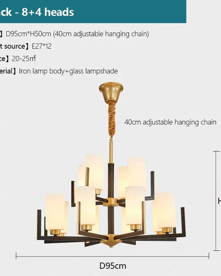 Modern Modern Led Chandelier Nordic Living Room Lamp Retro Simple Dining Room Decoration Iron Art LED Hanging Lamps Pendant Ligh