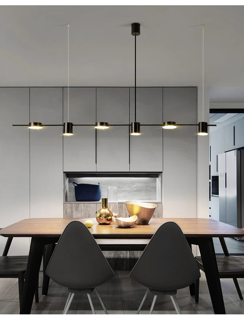 Modern LED Ceiling Chandelier Indoor Lighting Dining Table Chandelier Pendant Hanging Light Living Room Decoration Kitchen Lamp