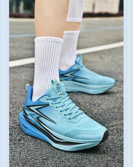 Running Shoes Speciality Marathon Men Sports Breathable Lightweight Carbon Board Women's Comfortable Athletic Nonskid Sneakers