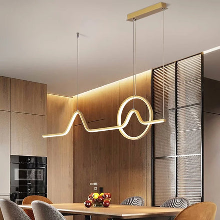 Modern LED Ceiling Chandelier Dining Table Indoor Lighting Chandeliers Kitchen Pendant Light Living Room Decoration Hanging Lamp