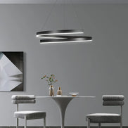 Modern LED spiral chandelier is suitable for living room dining room bedroom study villa home decoration lighting room decoratio