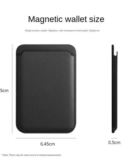 For Magsafe Magnetic Leather Wallet Case For iPhone  17 16 15 14 13 12 11 8  Samsung Huawei Card Holder with Magnet Covers