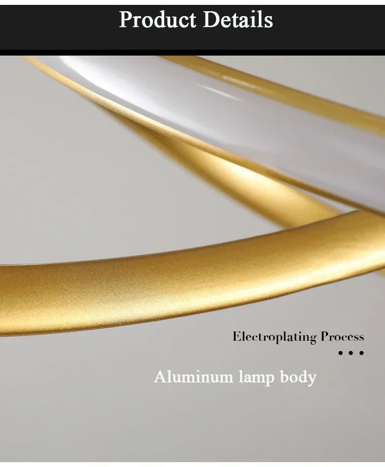 Modern Stylish Lustre LED Chandelier Art Design Pendant Light Living Kitchen Ceiling Lamps Home Room Decoration Lighting Fixture