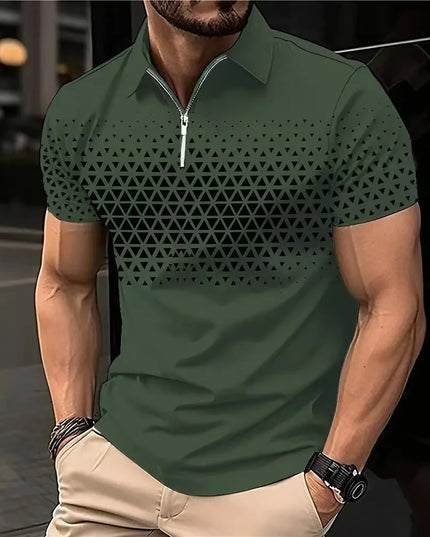 Men's Polo Shirts Golf Shirt Button Up Breathable Quick Dry Moisture Wicking Short Sleeve Mans Clothes Summer Tennis Sportswear