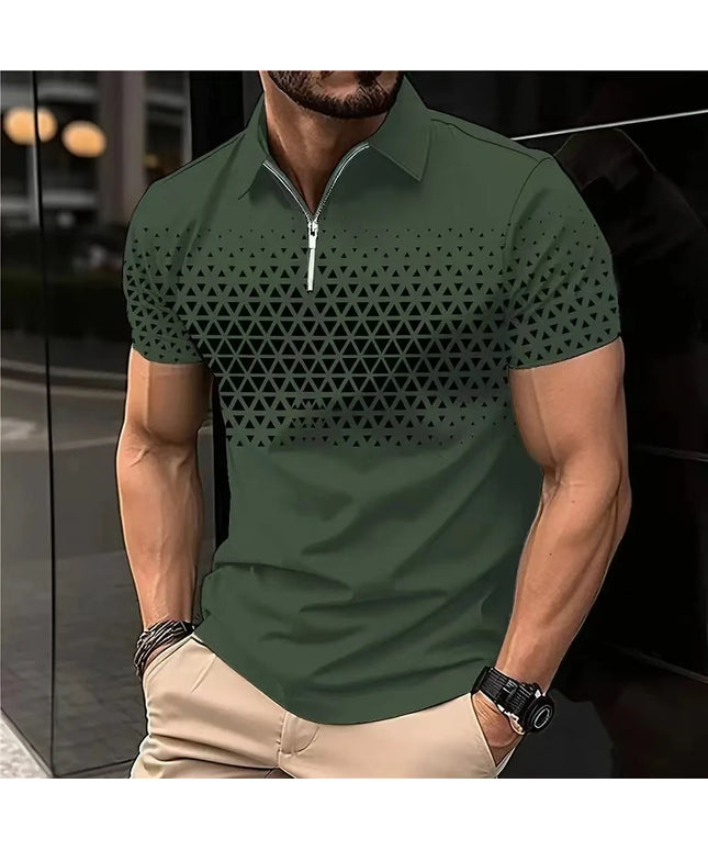Men's Polo Shirts Golf Shirt Button Up Breathable Quick Dry Moisture Wicking Short Sleeve Mans Clothes Summer Tennis Sportswear