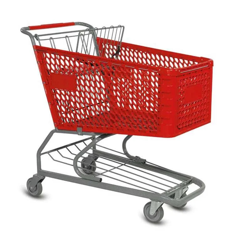 Wholesale Shopping Trolley Cart Large Grocery Shopping Cart Grocery Cart