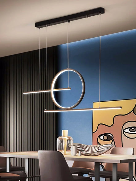 Modern LED Ceiling Chandelier Dining Table Indoor Lighting Chandeliers Kitchen Pendant Light Living Room Decoration Hanging Lamp