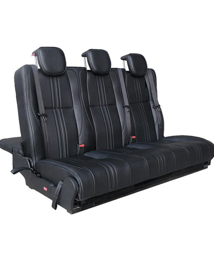 3-Person Trifold Folding Seat Beds PU Leather Modified Car Seats for Van Seats Benches Accessoires