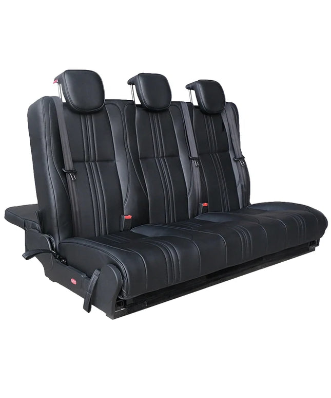 3-Person Trifold Folding Seat Beds PU Leather Modified Car Seats for Van Seats Benches Accessoires
